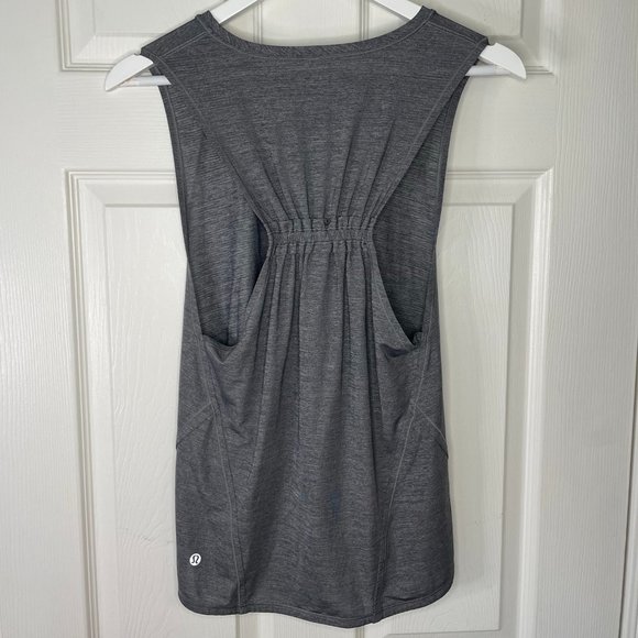 lululemon athletica Tops - Lululemon Grey In A Cinch Tank Heathered Slate
